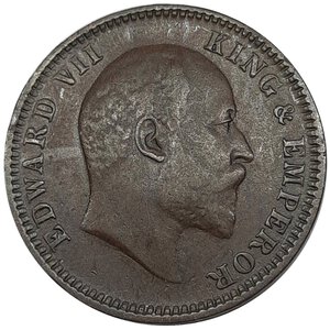 reverse: INDIA , Edward VII ,1/4 anna 1910
