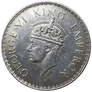 reverse: INDIA , George VI ,1 Rupee argento 1938