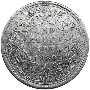 obverse: INDIA , Victoria queen  ,1 Rupee argento 1938