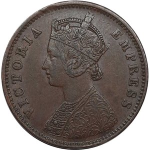 reverse: INDIA , Victoria queen ,1/4 anna 1887