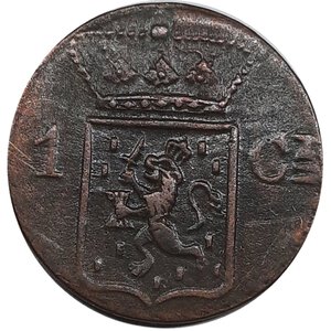 obverse: INDIE OLANDESI,  1 cent 1840 W