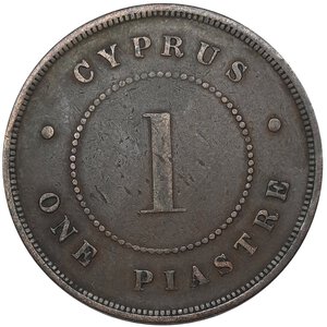 obverse: CIPRO,Victoria queen ,1 piastre 1879
