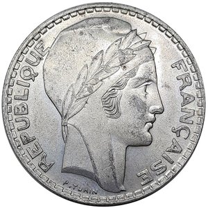 reverse: FRANCIA  ,20 francs Turin argento 1938 FDC