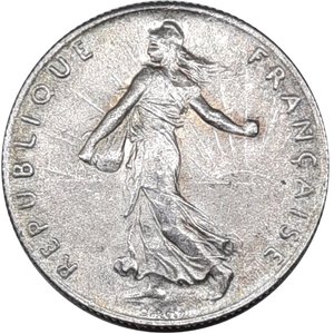 reverse: FRANCIA  ,50 Centimes Semeuse 1898 argento FDC