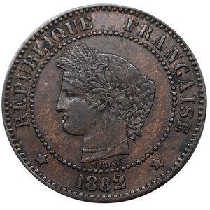 reverse: FRANCIA  ,2 Centimes 1882 zecca A