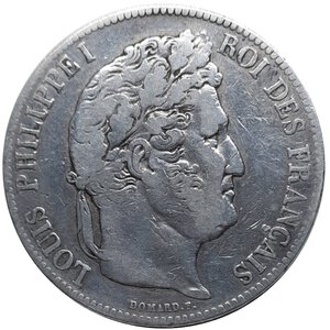 reverse: FRANCIA  ,Louis Philippe ,5 francs argento 1836 zecca BB