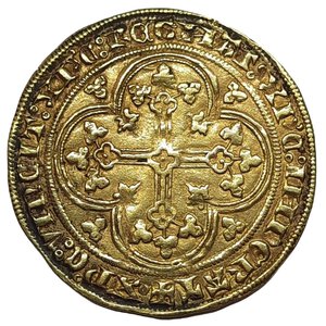 obverse: FRANCIA  ,Philip VI , (1328-50) Chaise d or RARO