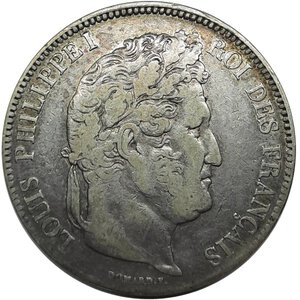 reverse: FRANCIA  ,Louis Philippe ,5 francs argento 1834 zecca A (Parigi)