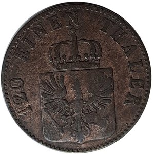 reverse: GERMANIA, Prussia 3 pfenninge 1856