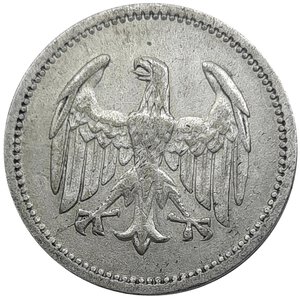 reverse: GERMANIA, 1 mark argento 1924 A