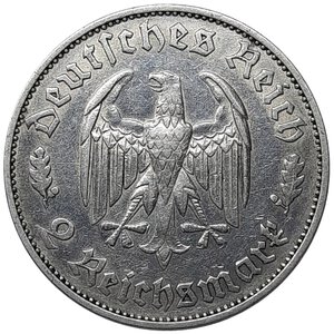 obverse: GERMANIA, Reich, 2 reichmark argento Schiller 1934