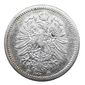reverse: GERMANIA, 20 pfennig argento 1876 D