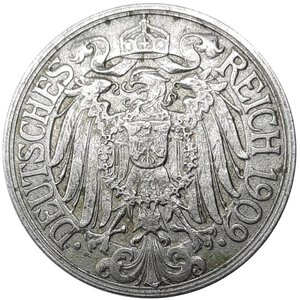 reverse: GERMANIA, 25 pfennig  1909 A