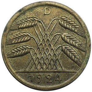 reverse: GERMANIA, 50 Rentenpfennig 1924 D