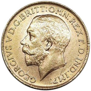 reverse: GRAN BRETAGNA, George V, Sterlina oro 1911