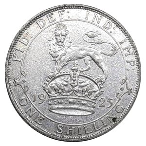 obverse: GRAN BRETAGNA, George V, shilling argento  1925