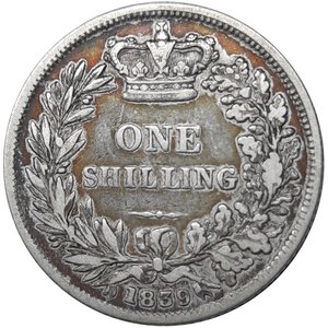 obverse: GRAN BRETAGNA, Victoria queen, shilling argento  1839