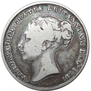 reverse: GRAN BRETAGNA, Victoria queen, shilling argento  1839