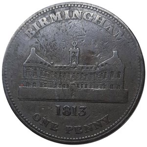 obverse: GRAN BRETAGNA, Birmingham 1 penny 1813