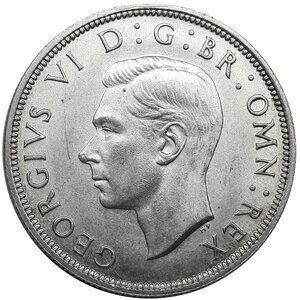 obverse: GRAN BRETAGNA, George VI, Half Crown argento 1941 
