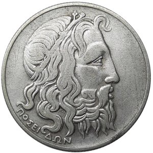reverse: GRECIA ,20 dracme argento 1930 