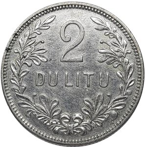 obverse: LITUANIA , 2 dulitu argento 1925