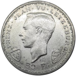 obverse: LUSSEMBURGO ,10 francs argento 1946