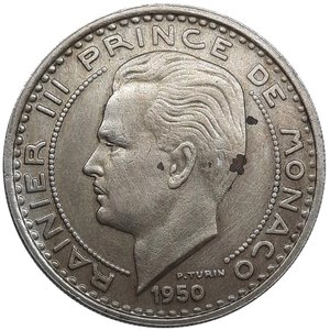 obverse: MONACO, Ranieri III , 100 Francs 1950