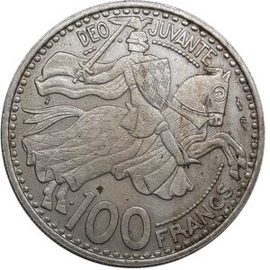 reverse: MONACO, Ranieri III , 100 Francs 1950