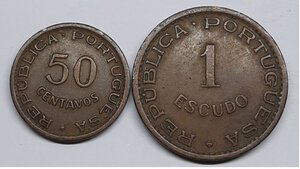 obverse: ANGOLA ,Lotto di 2 monete