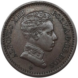 reverse: SPAGNA , Alfonso XIII, 2 Centimos 1905