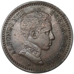 reverse: SPAGNA , Alfonso XIII, 2 Centimos 1904