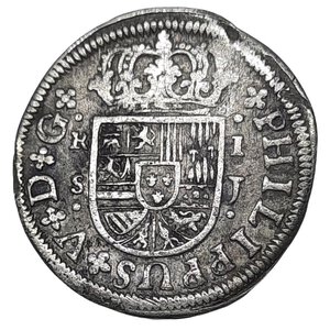 obverse: SPAGNA , Siviglia, Filippo V ,Real 1721