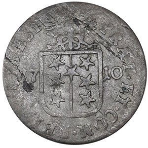 reverse: SVIZZERA CANTONALI, Cantone Vallese 1 batzen 1710