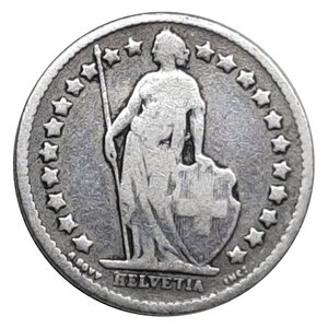 reverse: SVIZZERA ,1/2 Franc argento 1901  RARA