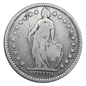 reverse: SVIZZERA  2 francs argento 1879
