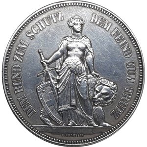 reverse: SVIZZERA CANTONALI,Tiri Federali  ,Berna, 5 francs 1885 RARO