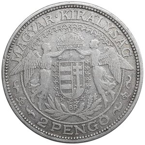 obverse: UNGHERIA , 2 Pengo argento 1929