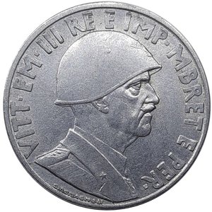 reverse: Colonia Albania, 1 Lek 1939 magnetico , Esubero di metallo