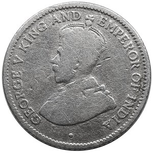 reverse: BRITISH GUYANA, George V,  4 pence argento  1917