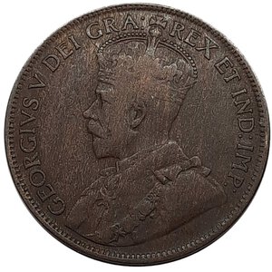obverse: CANADA, George V ,  1 cent 1915