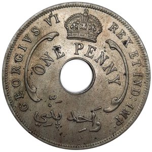 obverse: BRITISH WEST AFRICA,   1 Penny 1943