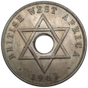 reverse: BRITISH WEST AFRICA,   1 Penny 1943