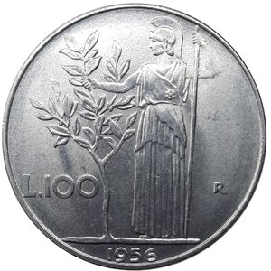 obverse: Repubblica Italiana , 100 lire 1956 spl+