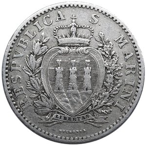 reverse: SAN MARINO, 1 lira argento  1898