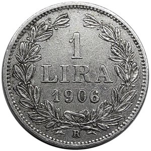 obverse: SAN MARINO, 1 lira argento  1906