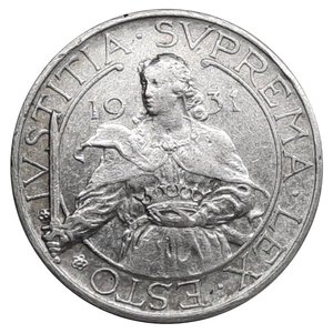 reverse: SAN MARINO, 10 lire argento  1931