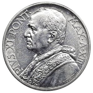 reverse: CITTA  DEL VATICANO,Pio XII, 10 lire argento 1934