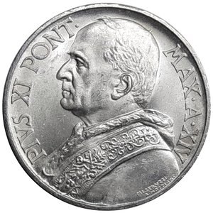 reverse: CITTA  DEL VATICANO,Pio XII, 10 lire argento 1935