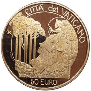 obverse: CITTA  DEL VATICANO,Giovanni Paolo II,50 euro oro 2003 PROOF, Confezione originale
